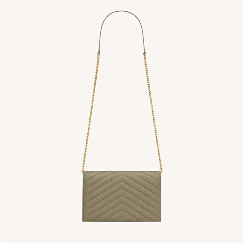 Ysl green wallet on chain cassandre - Picture 5 of 8
